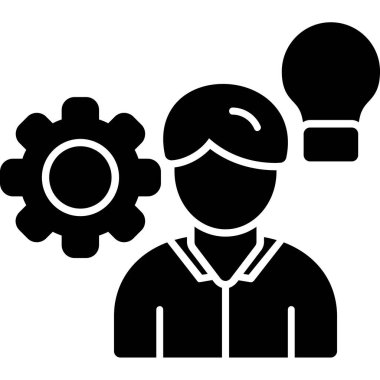 fikir simgesi, vektör illüstrasyonu