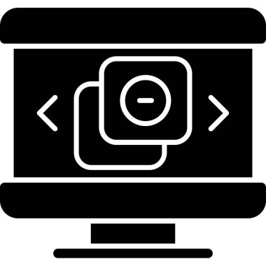 Web simgesi, basit vektör illüstrasyonu