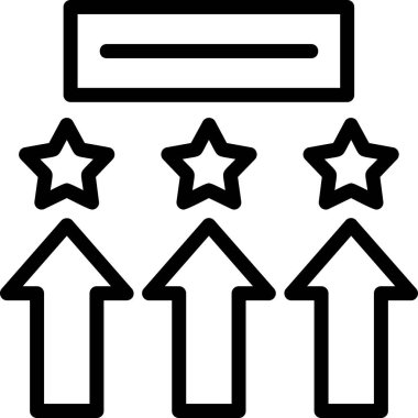 Yıldızlar. Web simgesi basit tasarım