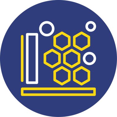 Arı simgesinin vektör illüstrasyonu