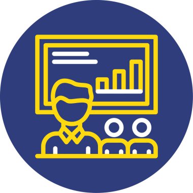 İş ve finans simgesinin vektör illüstrasyonu