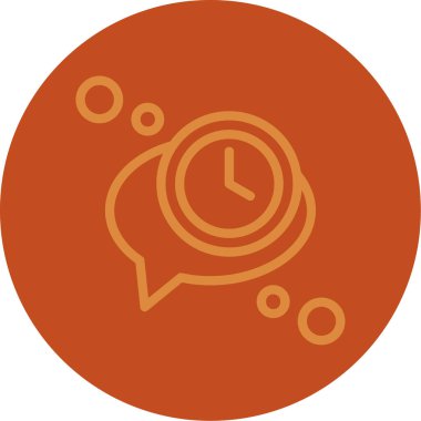 Saat simgesi, vektör illüstrasyonu