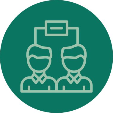 takım toplantı simgesi vektör illüstrasyonu