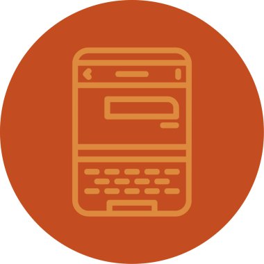 Eşsiz Hesap Makinesi Vektör Kabartma Simgesi