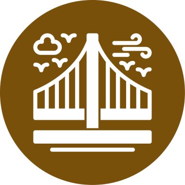 köprü vektör simgesi modern illüstrasyon