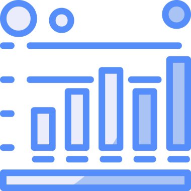İş dünyasındaki grafik grafik analizi simgesi - yönetim kategorisi