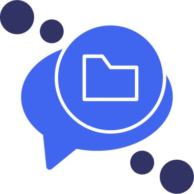 Sohbet simgesi, vektör çizimi