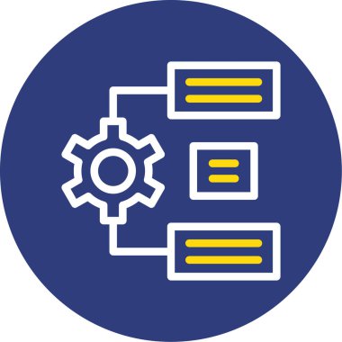 Veri analiz simgesinin vektör illüstrasyon simgesi