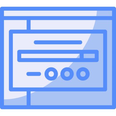 Tarayıcı penceresi internet simgesi - taslak biçimi