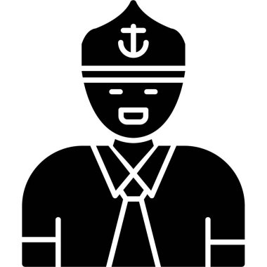 korsan adam vektör simgesi