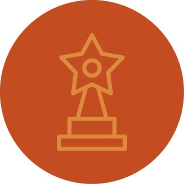 Kupa. Web simgesi basit illüstrasyon