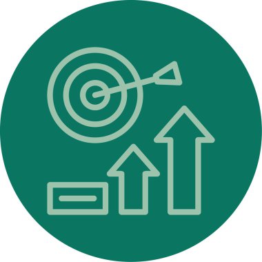 Hedef simgenin vektör illüstrasyonu