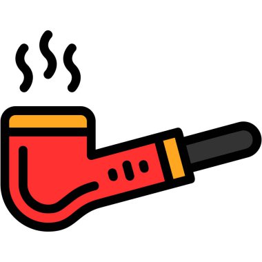 tüten boru vektör simgesi, basit tasarım simgesi