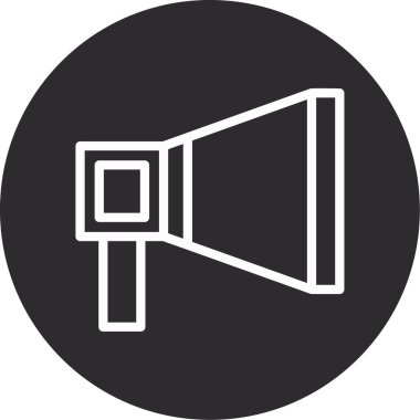 megafon simgesinin vektör illüstrasyonu