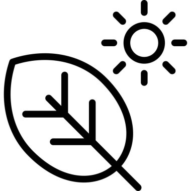 Güneş Ağı simgesi, basit illüstrasyon