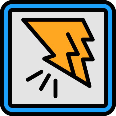 Şimşek işareti, vektör illüstrasyonu