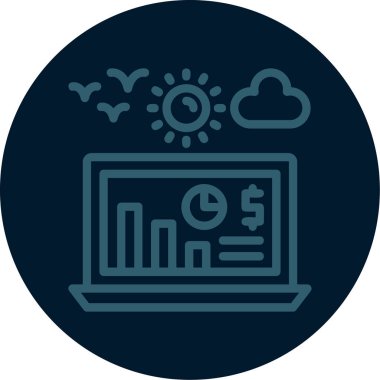 seo modern simgesinin vektör illüstrasyonu