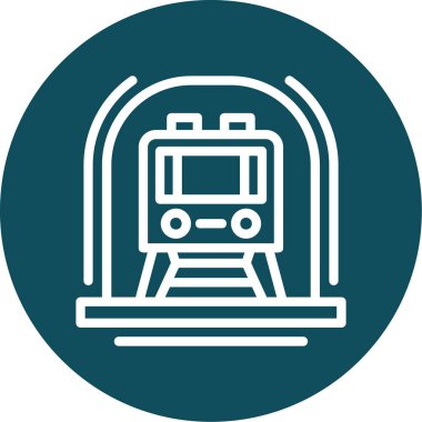 tren. Web simgesi basit illüstrasyon