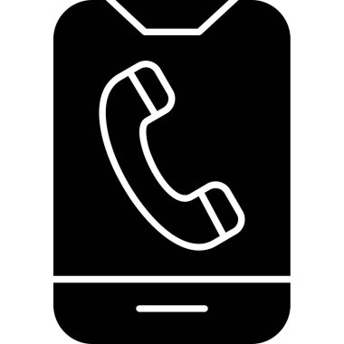 - Telefon. Web simgesi basit illüstrasyon