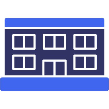 okul simgesi izole edilmiş vektör illüstrasyonu