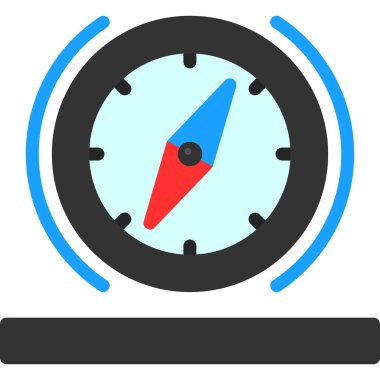 Pusula renkli vektör simgesi