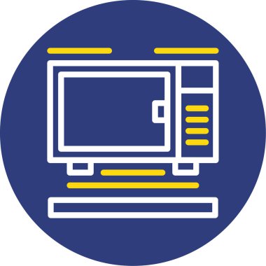 vektör lcd simgesi illüstrasyonu