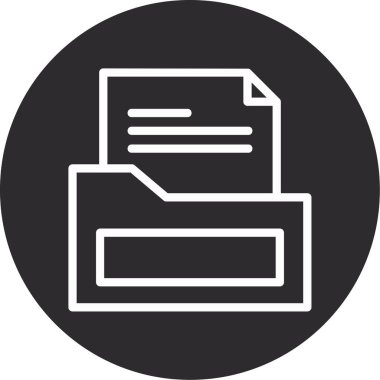 Belge simgesinin vektör illüstrasyonu