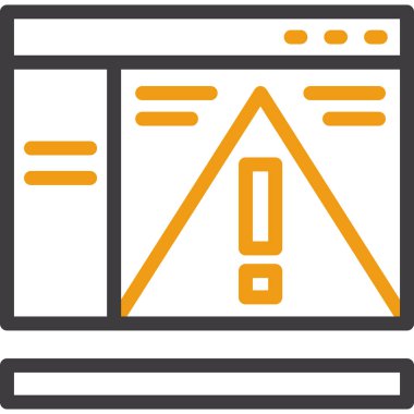 bilgisayar ekranı simgesi, vektör illüstrasyonu