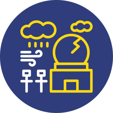 Bulut simgesi vektör illüstrasyonu