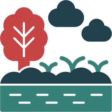 Bitki. Web simgesi basit illüstrasyon