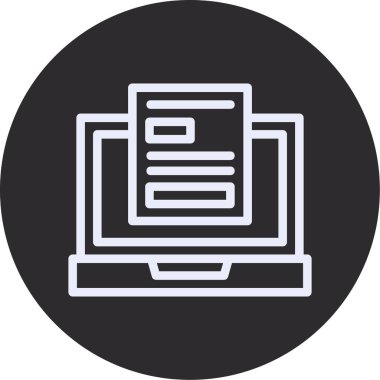 Dosya simgesinin vektör illüstrasyonu