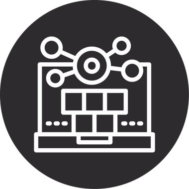 Web tasarım ikonu vektör illüstrasyonu