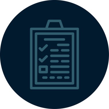 checklist icon, vector illustration simple design