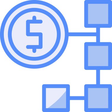 para akışı simgesi doldurulmuş dış hat biçimi
