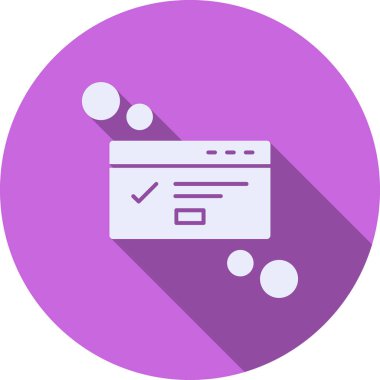 Web arayüzü simgesi, vektör illüstrasyonu