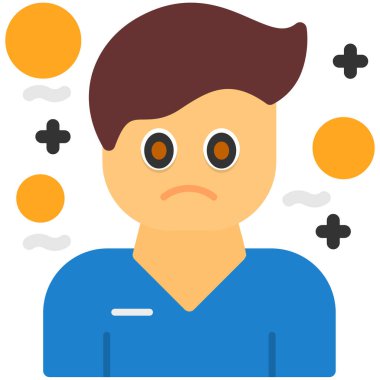 Doktor. Web simgesi basit illüstrasyon