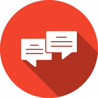 Sohbet baloncuğu sohbet simgesi ana hat biçimi