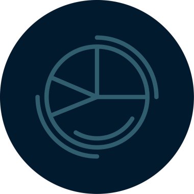 Bir çember simgesinin vektör illüstrasyonu