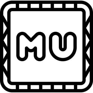 Siyah beyaz çizgi sanat simgesinin çizimi