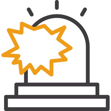 Bir ışık simgesinin vektör illüstrasyonu