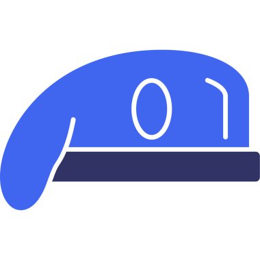 Şapka simgesi vektör illüstrasyonu