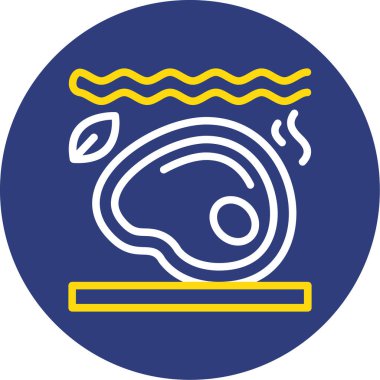 Balık simgesinin vektör illüstrasyonu