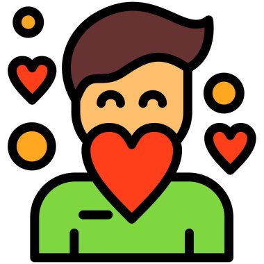 man simgesi, vektör illüstrasyonu