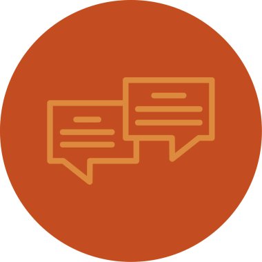 konuşma kabarcığı vektör çizimi