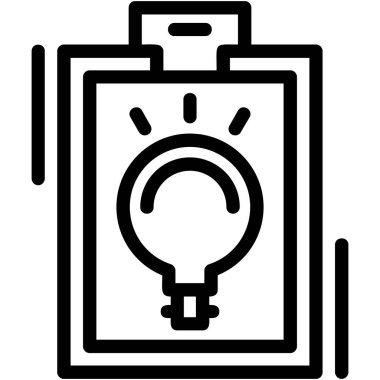 Eğitimde ampul ışığı yaratıcılığı simgesi - okul ve öğrenme kategorisi