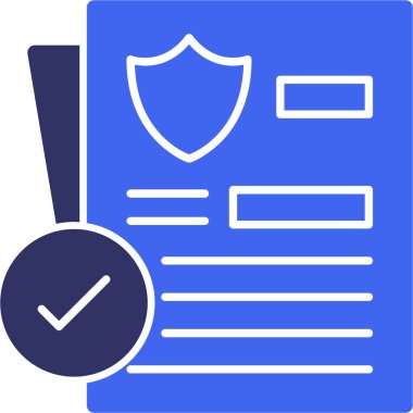 kontrol listesi simgesi, basit vektör illüstrasyonu