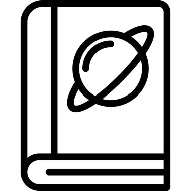 Kitap eğitimi okul simgesi ana hatları biçiminde