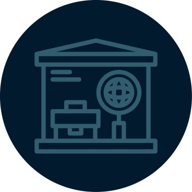 Benzersiz atm vektör simgesi