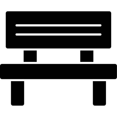 Yedek kulübesi Web simgesi basit illüstrasyon