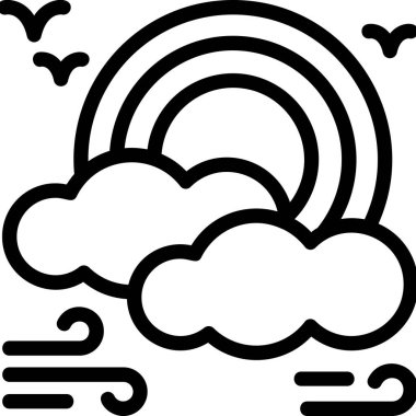 bulut hava yağmuru simgesi